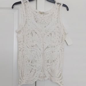 Capri Sheet White Lace Top